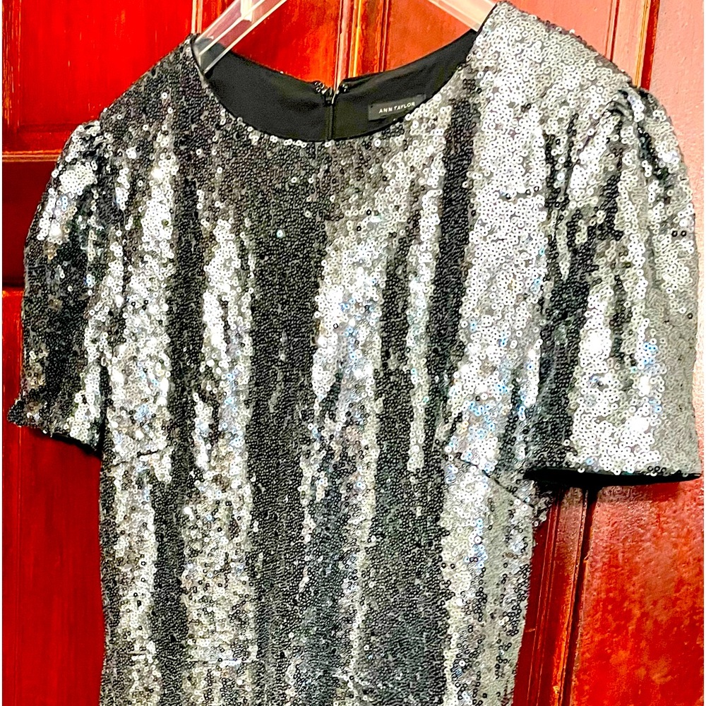 Sequined Ann Taylor size 14 party dress. Worn once; fully lined.